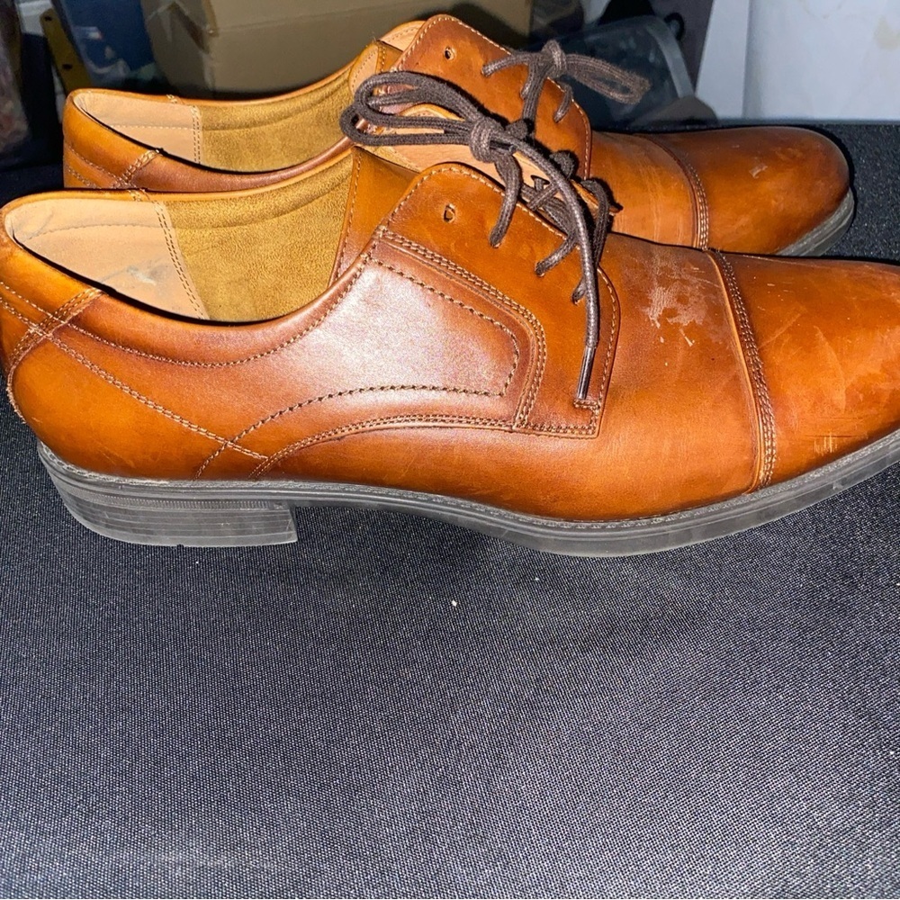 Florsheim Mens Midtown 12138-221 Brown Cap Toe Oxford Dress Shoes Size 13D EUC - Picture 14 of 14